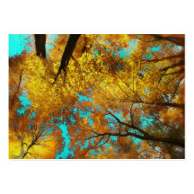Arbres d'automne, cartes de visite modèles de cartes de visite