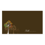 arbres d'automne de fatfatin épousant la carte d'e carte de visite