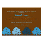 Arbres de bleu de Samuel Lucas d'invitations de Mi