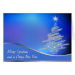 arbres de Noël Carte De Vœux