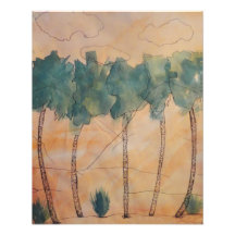 Arbres de plage impression photographique
