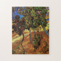 Arbres de Van Gogh dans le jardin, hôpital de St P Puzzle
