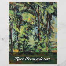 Arbres grands dans Jas De Bouffan By Paul Cézanne Prospectus Avec Motif