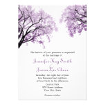 Arbres pourpres en pastel - invitations de mariage invitations