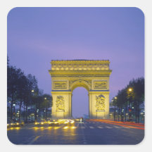 Arc de Triomphe, Paris, France, Autocollants Carrés