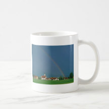 Arc-en-ciel au-dessus de la Bavière, Allemagne Tasse