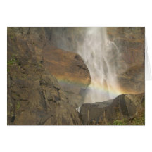 Arc-en-ciel au-dessus des automnes de Bridalveil Carte De Vœux
