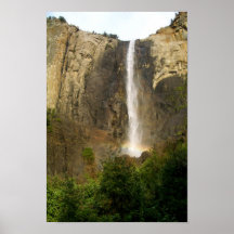 Arc-en-ciel au-dessus des automnes de Bridalveil Affiche