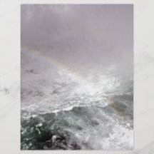 Arc-en-ciel au-dessus des cascades prospectus customisé