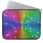 arc-en-ciel avec des étoiles trousse ordinateur