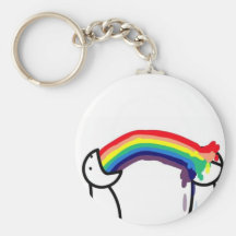 Arc-en-ciel Barf Porte-clef