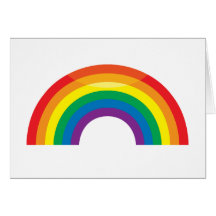Arc-en-ciel classique carte de vœux