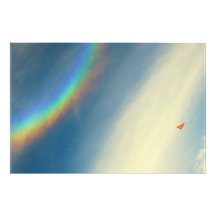 Arc-en-ciel d'Affiche-SunDog et planeur de coup Tirage Photo