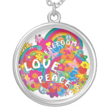 Arc-en-ciel de flower power pendentifs