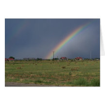Arc-en-ciel de jour de Valentines Carte De Vœux