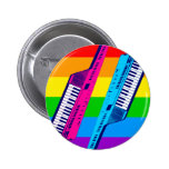 Arc-en-ciel de Keytar des années 80 de tigre de Co Badge Avec Épingle