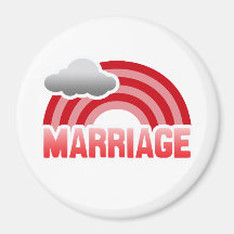ARC-EN-CIEL DE MARIAGE MAGNETS POUR RÉFRIGÉRATEUR
