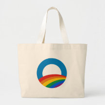 Arc-en-ciel d'Obama Sac En Toile