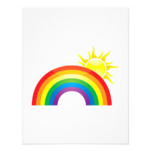 Arc-en-ciel ensoleillé faire-parts