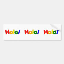 Arc-en-ciel espagnol bonjour : Iris Hola d'Espanol Adhésif Pour Voiture