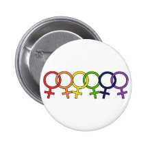 Arc-en-ciel femelle enclenché badges