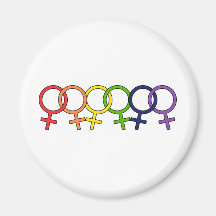 Arc-en-ciel femelle enclenché magnets pour réfrigérateur
