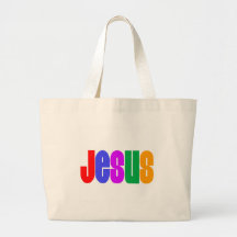 Arc-en-ciel Jésus Sacs En Toile