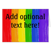 Arc-en-ciel personnalisable d'aquarelle cartes