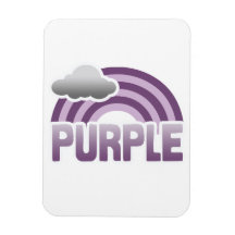 ARC-EN-CIEL POURPRE MAGNET EN VINYLE