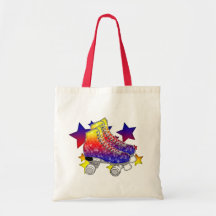 Arc-en-ciel Rollerskates Sacs En Toile
