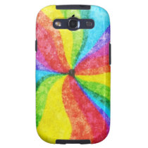 Arc-en-ciel tourbillonnant de style de crayon coques case-mate