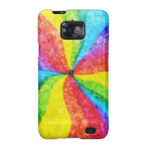 Arc-en-ciel tourbillonnant de style de crayon coques case-mate