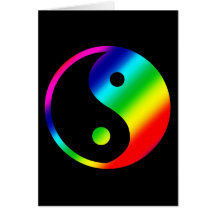 Arc-en-ciel Yin Yang Carte