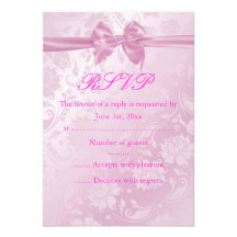 Arc floral rose RSVP Faire-part