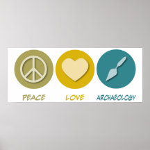 Archéologie d'amour de paix posters