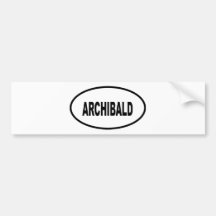 ARCHIBALD AUTOCOLLANT POUR VOITURE