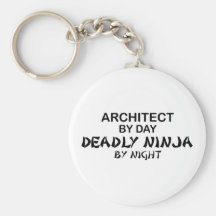 Architecte Ninja mortel par nuit Porte-clefs