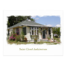 Architecture de nuage de saint carte postale