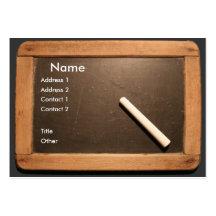 Ardoise #01 cartes de visite personnelles
