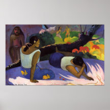 Arearea aucun Varua Ino - copie de Paul Gauguin Affiches