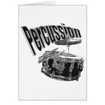 Argent de percussion cartes de vœux