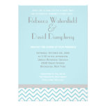 Argent et faire-part de mariage moderne bleu de Ch invitations