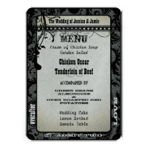 Argent métallique de programme de mariage d'affich invitations