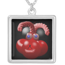 Argent sterling d'illustration de type collier personnalisé