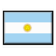 Argentina Flag Postcard