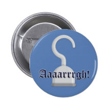 Argh ! Capitaine Hook Pirate Button Pin's
