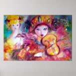 Arlecchino et Colombina, taille colossale Poster