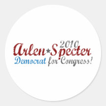 Arlen Specter 2010 (Démocrate) Adhésif