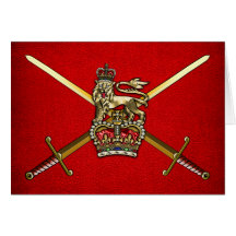 Armée britannique cartes de vœux