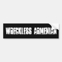 ARMÉNIEN DE WRECKLESS ADHÉSIF POUR VOITURE